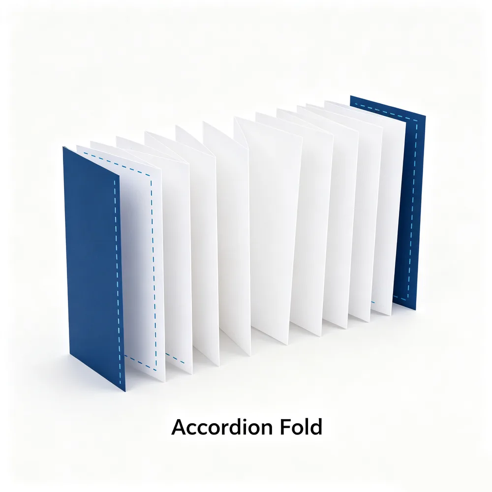 Accordion fold diagram