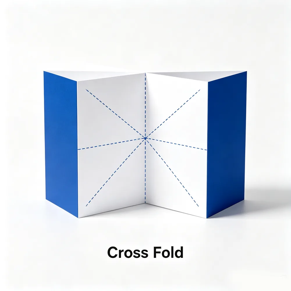 Cross fold diagram
